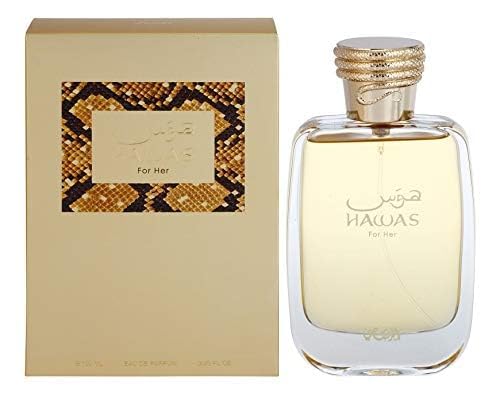 RASASI Hawas For Her   Eau de Parfum 100ML  3 4 OZ    Premium Arabian Perfume For Women  A Signature Women Perfume Long Lasting Fragrance For All Day Freshness  Ideal Gift For Women for any Occasion