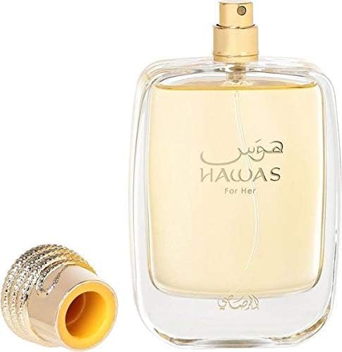 RASASI Hawas For Her   Eau de Parfum 100ML  3 4 OZ    Premium Arabian Perfume For Women  A Signature Women Perfume Long Lasting Fragrance For All Day Freshness  Ideal Gift For Women for any Occasion