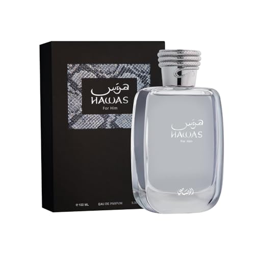 RASASI Hawas For Men Eau De Parfum Spray 100ML  3 4 Oz    Long Lasting Arabian Perfume  Premium Perfume Men  Ideal for Special Occasions & Daily Elegance  A Bold and Captivating Fragrance