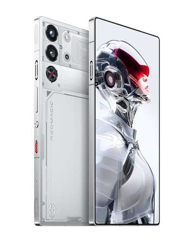 REDMAGIC 10S Pro Smartphone 5G, teléfono para juegos de 144Hz, 6.85 pulgadas 1.5K AMOLED, cámara debajo de la pantalla, teléfono Android, 16+512GB, Dual-Sim, teléfono desbloqueado, plateado
