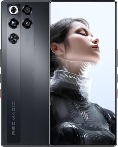 REDMAGIC 11 Pro Gaming Phone  144Hz 5G Android Smartphone  12GB RAM   256GB ROM  Snapdragon 8 Elite Gen 5  6 85 Inch 1 5K Full Screen Cell Phone  50MP Camera  80W Charger  Black