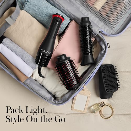 REVLON 3 in 1 Multi Styler  Blow Dryer Brush  Blowout and Hair Straightener Brush in One to Dry  Curl  Smooth  Shape and Volumize Hair for Gorgeous Salon Blowouts