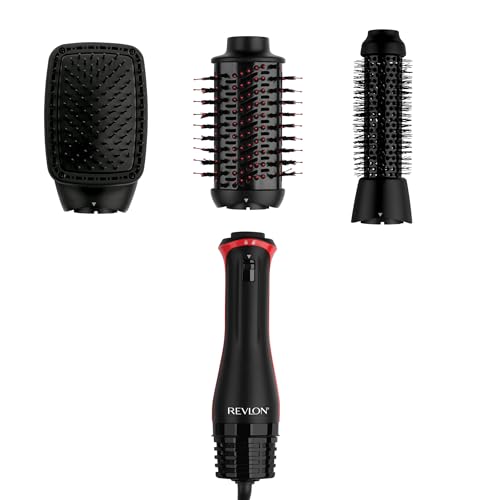 REVLON 3 in 1 Multi Styler  Blow Dryer Brush  Blowout and Hair Straightener Brush in One to Dry  Curl  Smooth  Shape and Volumize Hair for Gorgeous Salon Blowouts