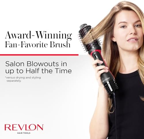 REVLON One Step Volumizer PLUS Hair Dryer and Styler   More Volume  Less Damage  and More Styling Control for Easy and Fast Salon Style Blowouts  Plus Travel Friendly  Black