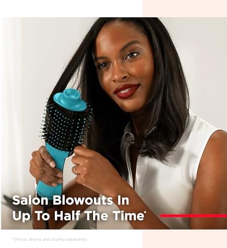 REVLON One Step Volumizer PLUS Hair Dryer and Styler   More Volume  Less Damage  and More Styling Control for Easy and Fast Salon Style Blowouts  Plus Travel Friendly  Black