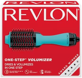REVLON One Step Volumizer PLUS Hair Dryer and Styler   More Volume  Less Damage  and More Styling Control for Easy and Fast Salon Style Blowouts  Plus Travel Friendly  Black