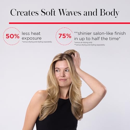 REVLON One Step Volumizer PLUS Hair Dryer and Styler   More Volume  Less Damage  and More Styling Control for Easy and Fast Salon Style Blowouts  Plus Travel Friendly  Black