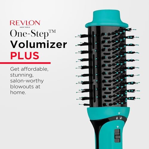 REVLON One Step Volumizer PLUS Hair Dryer and Styler   More Volume  Less Damage  and More Styling Control for Easy and Fast Salon Style Blowouts  Plus Travel Friendly  Black