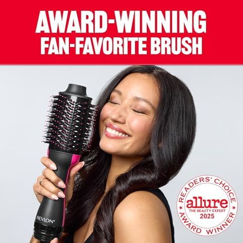 REVLON One Step Volumizer PLUS Hair Dryer and Styler   More Volume  Less Damage  and More Styling Control for Easy and Fast Salon Style Blowouts  Plus Travel Friendly  Black