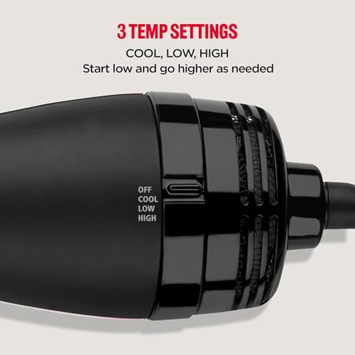 REVLON One Step Volumizer PLUS Hair Dryer and Styler   More Volume  Less Damage  and More Styling Control for Easy and Fast Salon Style Blowouts  Plus Travel Friendly  Black