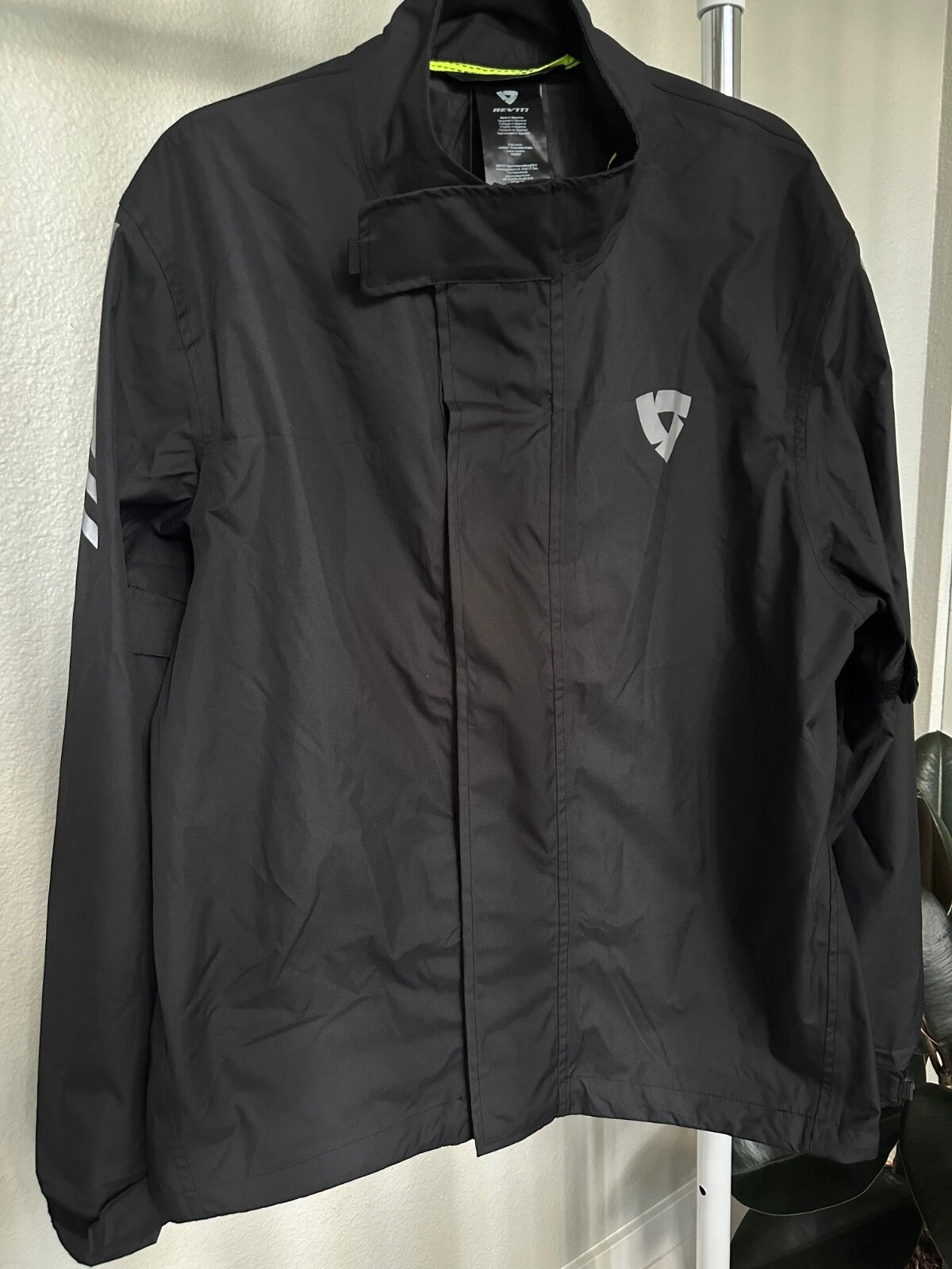 REV IT Rain Jacket Cyclone 3 H2O Motorcycle Waterproof Shell Size XL