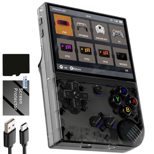 RG35XXPlus Linux Handheld Game Console 3 5 IPS Screen  with a 64G Card Pre Loaded 4969 Games Supports 5G WiFi Bluetooth HDMI and TV Output 3300mAh