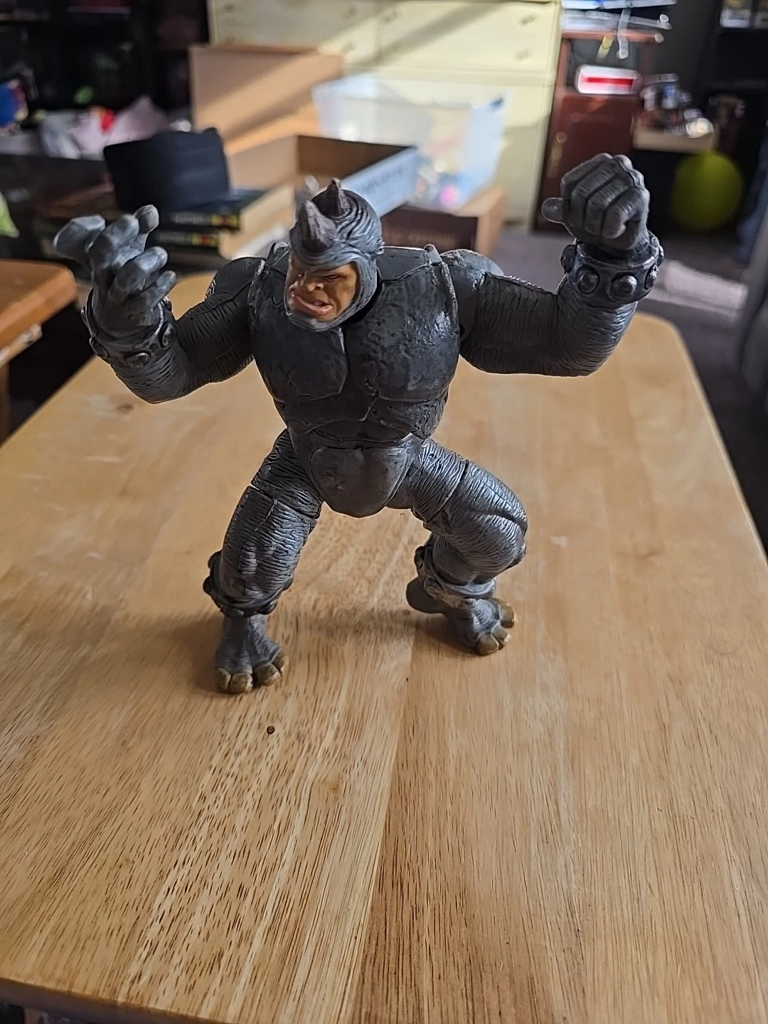 RHINO Marvel Legends Figure Spider Man 2001 6 5 Inch Toy Biz Used Rino Spiderman