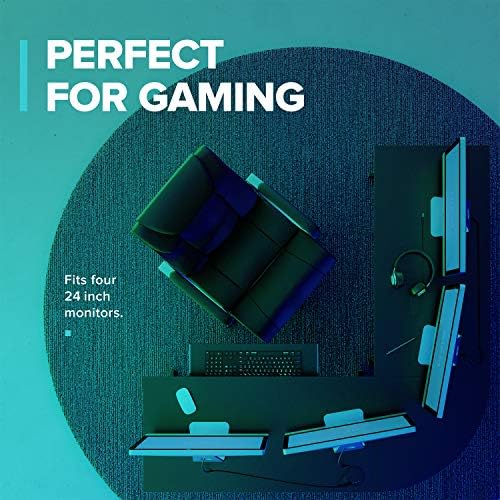 RIF6 L Shaped Modern Computer Home Office Gaming Desk with Keyboard Tray and Cable Management  Easy Assembly  Black