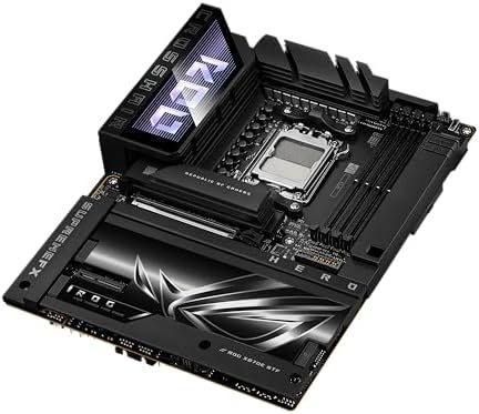 ROG Crosshair X870E Hero BTF AMD ATX Board with Hidden Connector Design & high Power GPU Slot for Clean Cable Management  18 2 2 Power  DDR5  WiFi 7  5X M 2  PCIe 5 0  USB4  Advanced AI PC Ready