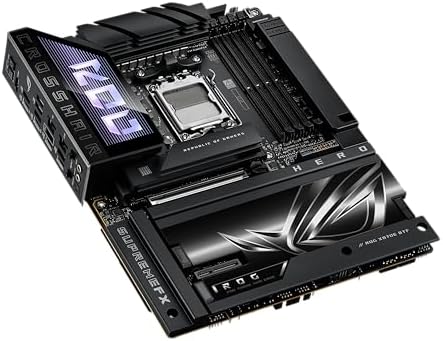 ROG Crosshair X870E Hero BTF AMD ATX Board with Hidden Connector Design & high Power GPU Slot for Clean Cable Management  18 2 2 Power  DDR5  WiFi 7  5X M 2  PCIe 5 0  USB4  Advanced AI PC Ready