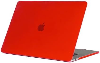 RUBAN Case for MacBook Pro 15 inch 2019 2018 2017 2016 Release A1990/A1707 with Touch Bar  Plastic Hard Shell Cover  RED 