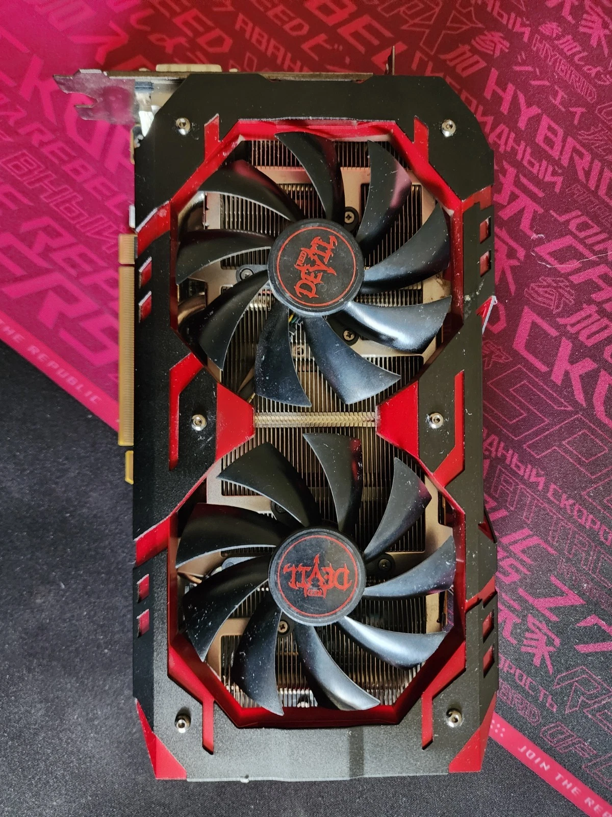 RX580 8GB POWERCOLOR RED DEVIL  USED OK COND   TESTED  2304 SHADER   READ INFO  
