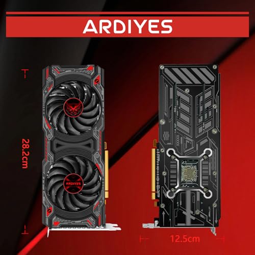 RX 5700 XT 8GB Graphics Card  GDDR6 256 Bit DirectX 12 3 DP and 1 HDMI Port PCIe4 0 2K Graphics Card for Gaming PC  Video Card for Office Tarjeta Gráfica with Dual Cooling Fans