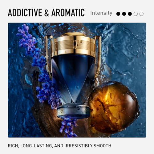Rabanne Invictus Parfum for Men   Long Lasting Aromatic Aquatic Perfume with Lavender  Sandalwood & Musk   Trophy Bottle French Fragrance Spray from Paris