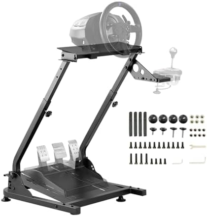 Racing Wheel Stand Height Adjustable Steering Wheel Stand Racing Simulator Cockpit for Logitech G920 G29 G923 G27 G25  Thrustmaster T300RS TX F458 T500RS T150 Xbox PS4 PS5 PC