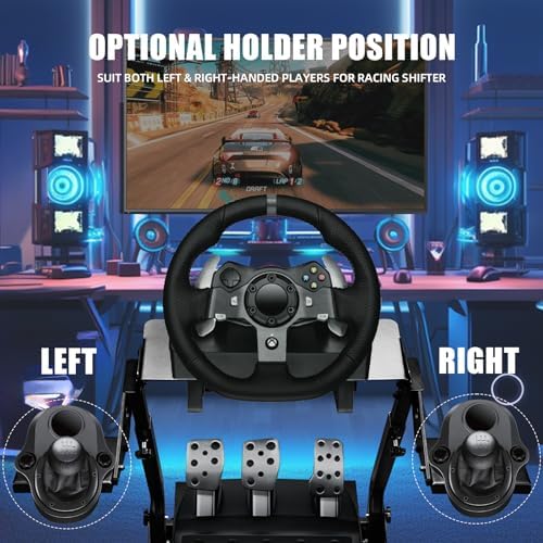 Racing Wheel Stand Height Adjustable Steering Wheel Stand Racing Simulator Cockpit for Logitech G920 G29 G923 G27 G25  Thrustmaster T300RS TX F458 T500RS T150 Xbox PS4 PS5 PC