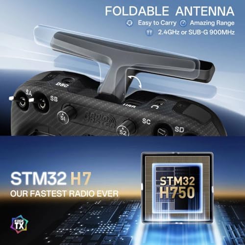 Radiomaster TX15 Max Radio Controller 2 4GHz 16 Channel EdgeTX Radio Transmitter  with AG02 CNC Hall Gimbals/3 5 IPS Touchscreen  Fits FPV Drones/Multirotors/RC Helicopter/Car Boats  Mode 2  Gold 