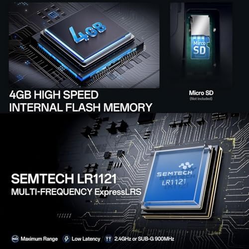 Radiomaster TX15 Max Radio Controller 2 4GHz 16 Channel EdgeTX Radio Transmitter  with AG02 CNC Hall Gimbals/3 5 IPS Touchscreen  Fits FPV Drones/Multirotors/RC Helicopter/Car Boats  Mode 2  Gold 