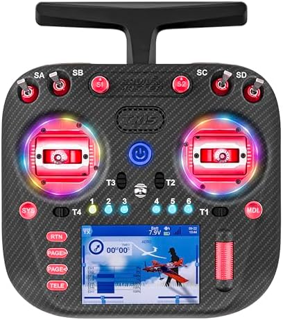 Radiomaster TX15 Max Radio Controller 2 4GHz 16 Channel EdgeTX Radio Transmitter  with AG02 CNC Hall Gimbals/3 5 IPS Touchscreen  Fits FPV Drones/Multirotors/RC Helicopter/Car Boats  Mode 2  Gold 