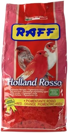 Raff Holland Rosso Canary Red Food   Comida para Canarios   Finch Food for Indoor with Natural Nutrition for Vibrant and Red Plumage  High in Protein and Fat  5lb 