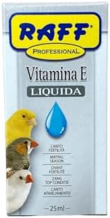Raff Liquid Vitamin E Supplement for Birds  Sunflower Oils and Fats  Raw Soy Lecithin  Vitamin for Bird  Accessories for Pigeons  Food for Canary  Fertility for Birds  Finch  breeding Bird 200ml
