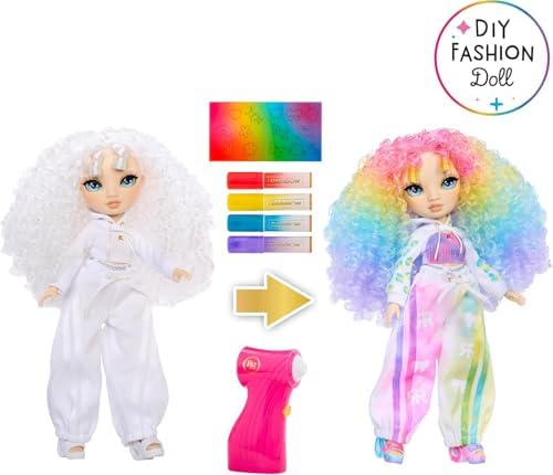 Rainbow High Air Brush & Create DIY Fashion Doll with Airbrush Marker Kit  Washable Rainbow Markers  Long Hair  Green Eyes  Color  Create  Play  Rinse and Repeat  Creative 4 12