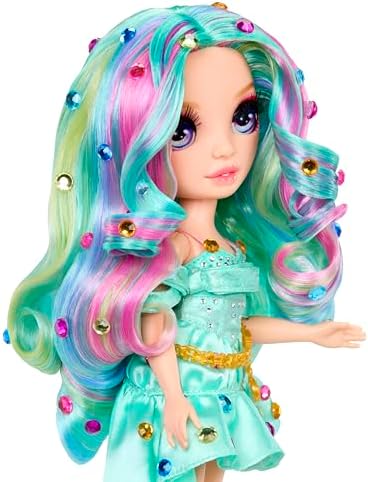 Rainbow High Be Dazzling Fashion Dolls  Celine Turquoise  Teal  with Bedazzler Tool and Sparkle Gems