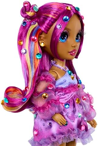Rainbow High Be Dazzling Fashion Dolls  Noemie Violette  Purple  with Bedazzler Tool and Sparkle Gems