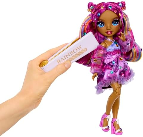Rainbow High Be Dazzling Fashion Dolls  Noemie Violette  Purple  with Bedazzler Tool and Sparkle Gems