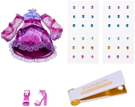 Rainbow High Be Dazzling Fashion Dolls  Noemie Violette  Purple  with Bedazzler Tool and Sparkle Gems