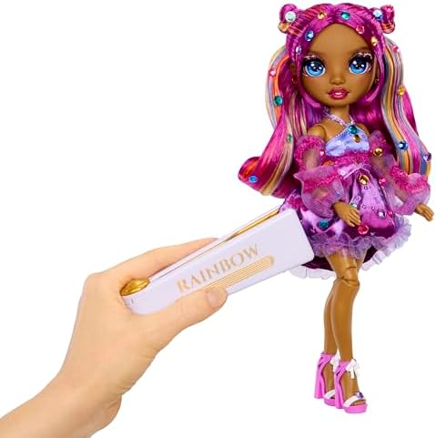 Rainbow High Be Dazzling Fashion Dolls  Noemie Violette  Purple  with Bedazzler Tool and Sparkle Gems