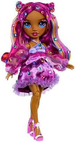 Rainbow High Be Dazzling Fashion Dolls  Noemie Violette  Purple  with Bedazzler Tool and Sparkle Gems