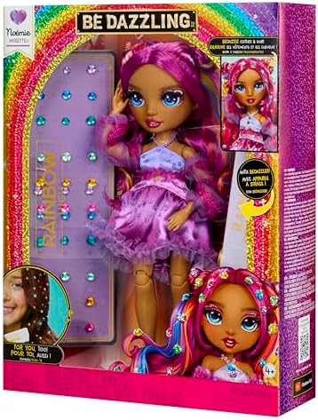Rainbow High Be Dazzling Fashion Dolls  Noemie Violette  Purple  with Bedazzler Tool and Sparkle Gems