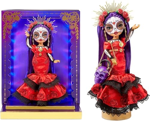 Rainbow High Dia De Los Muertos Maria 11 Doll with Calavera Purse and Light Up Display