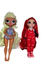 Rainbow High Doll Lot Of 10 w/Some Clothing & Accessories