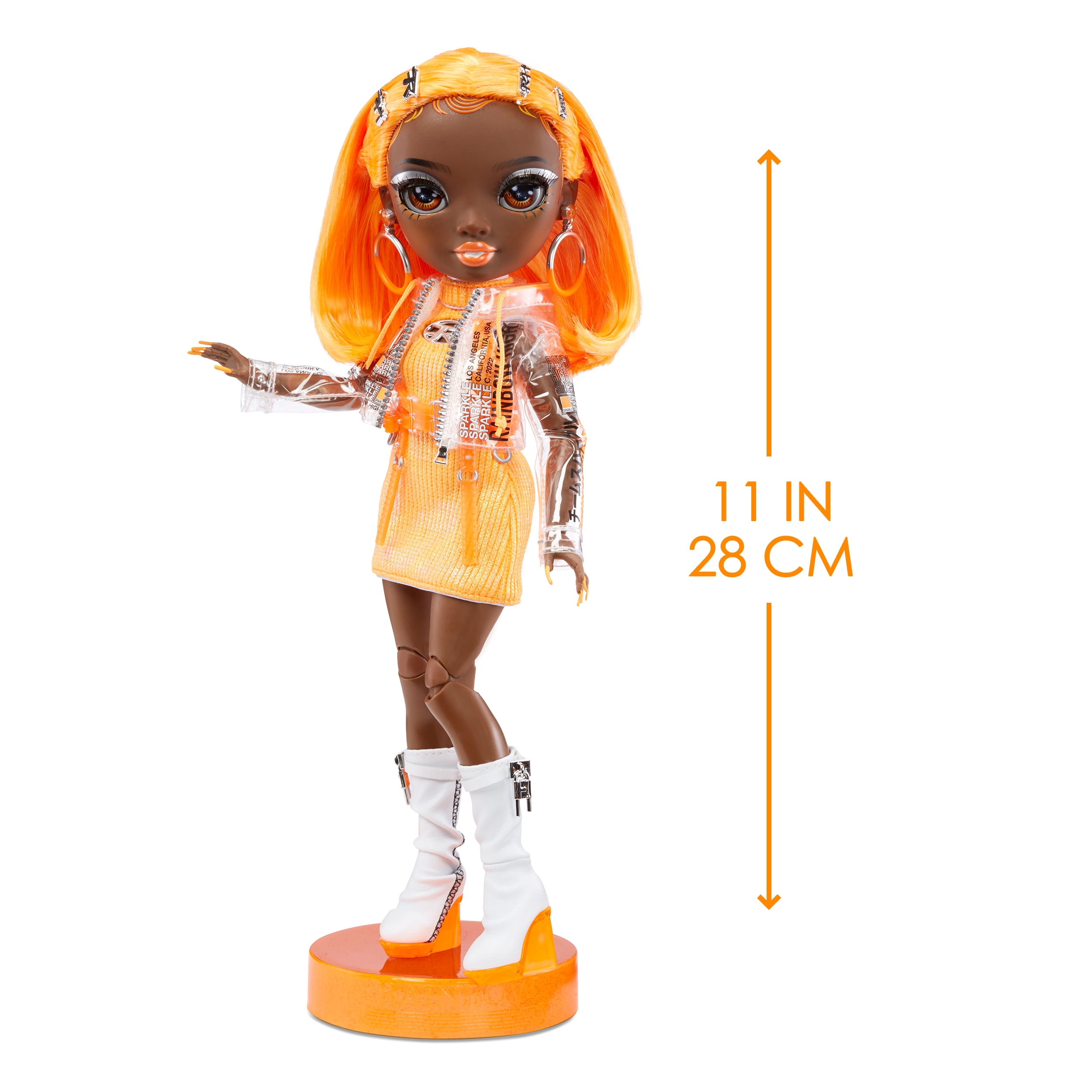 Rainbow High Michelle  Orange Fashion Doll  Fashionable Outfit & 10  Colorful Play Accessories  Great Gift for Kids 4 12 Years Old and Collectors 