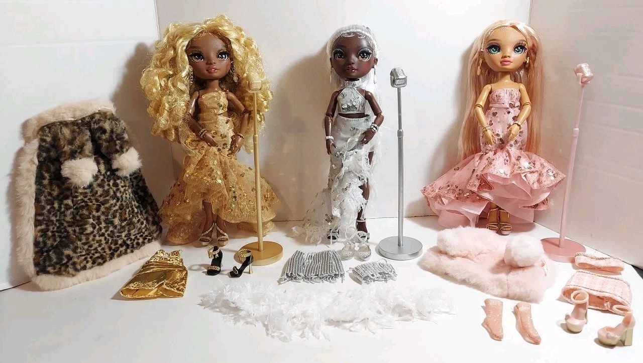 Lote de muñecas Rainbow High Vision Sabrina St Cloud Meline Luxe Ayesha Sterling Raro
