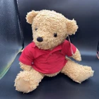 Ralph Lauren Plush Teddy Bear With Polo Shirt  16  Red Shirt Articulated Tags On