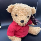 Ralph Lauren Plush Teddy Bear With Polo Shirt  16  Red Shirt Articulated Tags On