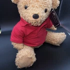 Ralph Lauren Plush Teddy Bear With Polo Shirt  16  Red Shirt Articulated Tags On