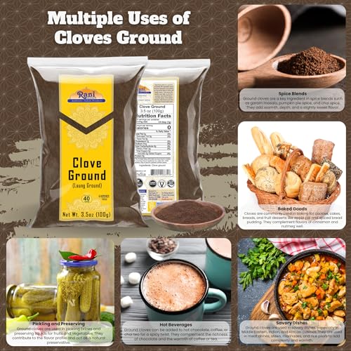 Rani Cloves Whole  Laung  14oz  400g  Great for Food  Tea  Pomander Balls and Potpourri  Hand Selected  Spice   All Natural   NON GMO   Kosher   Vegan   Gluten Friendly   Indian Origin
