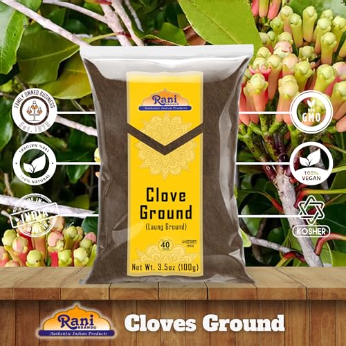 Rani Cloves Whole  Laung  14oz  400g  Great for Food  Tea  Pomander Balls and Potpourri  Hand Selected  Spice   All Natural   NON GMO   Kosher   Vegan   Gluten Friendly   Indian Origin