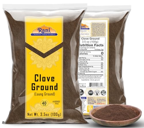 Rani Cloves Whole  Laung  14oz  400g  Great for Food  Tea  Pomander Balls and Potpourri  Hand Selected  Spice   All Natural   NON GMO   Kosher   Vegan   Gluten Friendly   Indian Origin