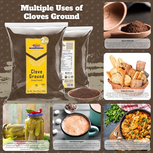 Rani Cloves Whole  Laung  14oz  400g  Great for Food  Tea  Pomander Balls and Potpourri  Hand Selected  Spice   All Natural   NON GMO   Kosher   Vegan   Gluten Friendly   Indian Origin